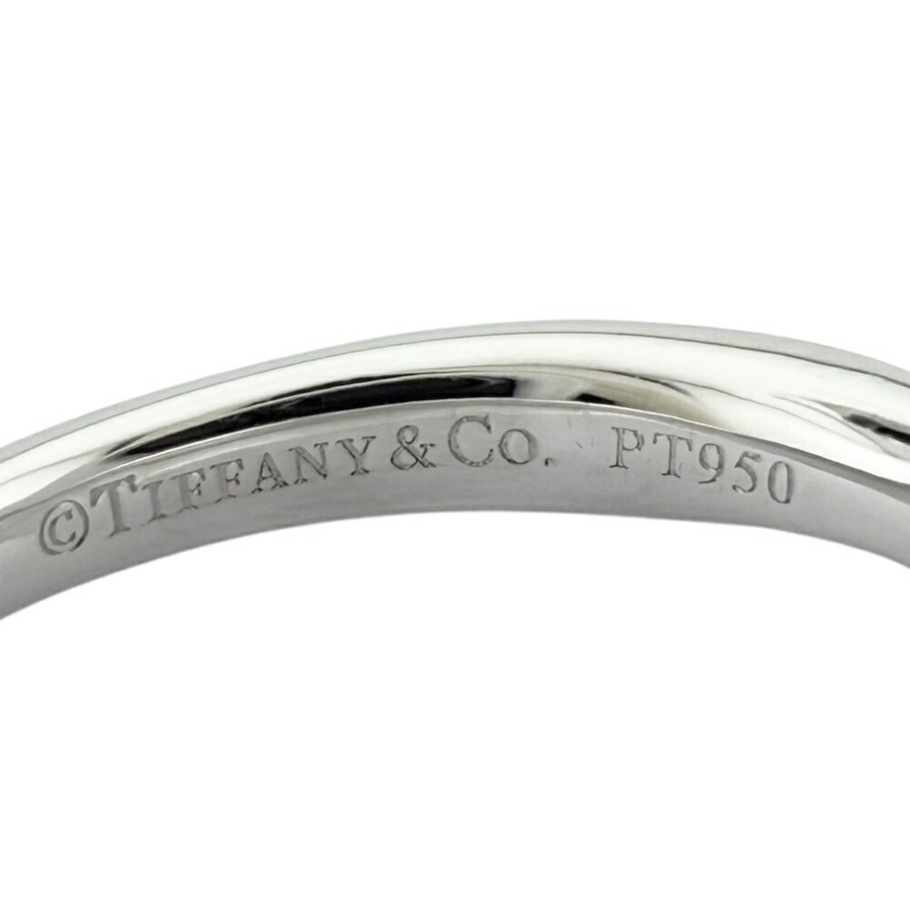 TIFFANY Harmony 0.18ct Diamond Engagement Ring Platinum Band (US Size 4) - Picture 7 of 8